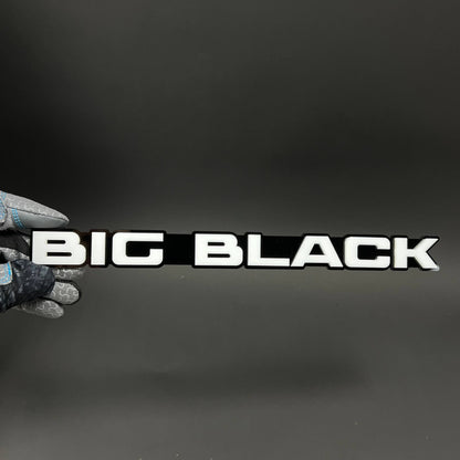 1PC BIG BLACK 3D Acrylic Badge - Car Truck Emblem Fender Tailgate Trunk Sticker