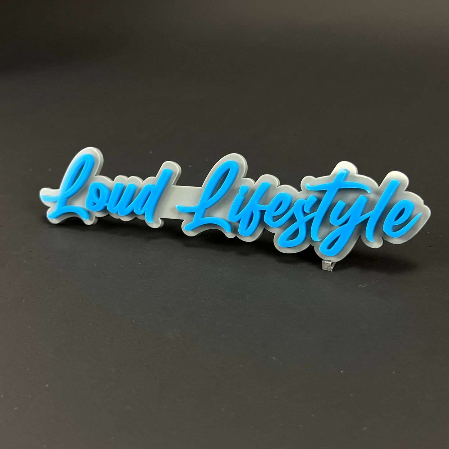 1PC Loud Lifestyle 3D Acrylic Badge - Car Truck Emblem Fender Sticker