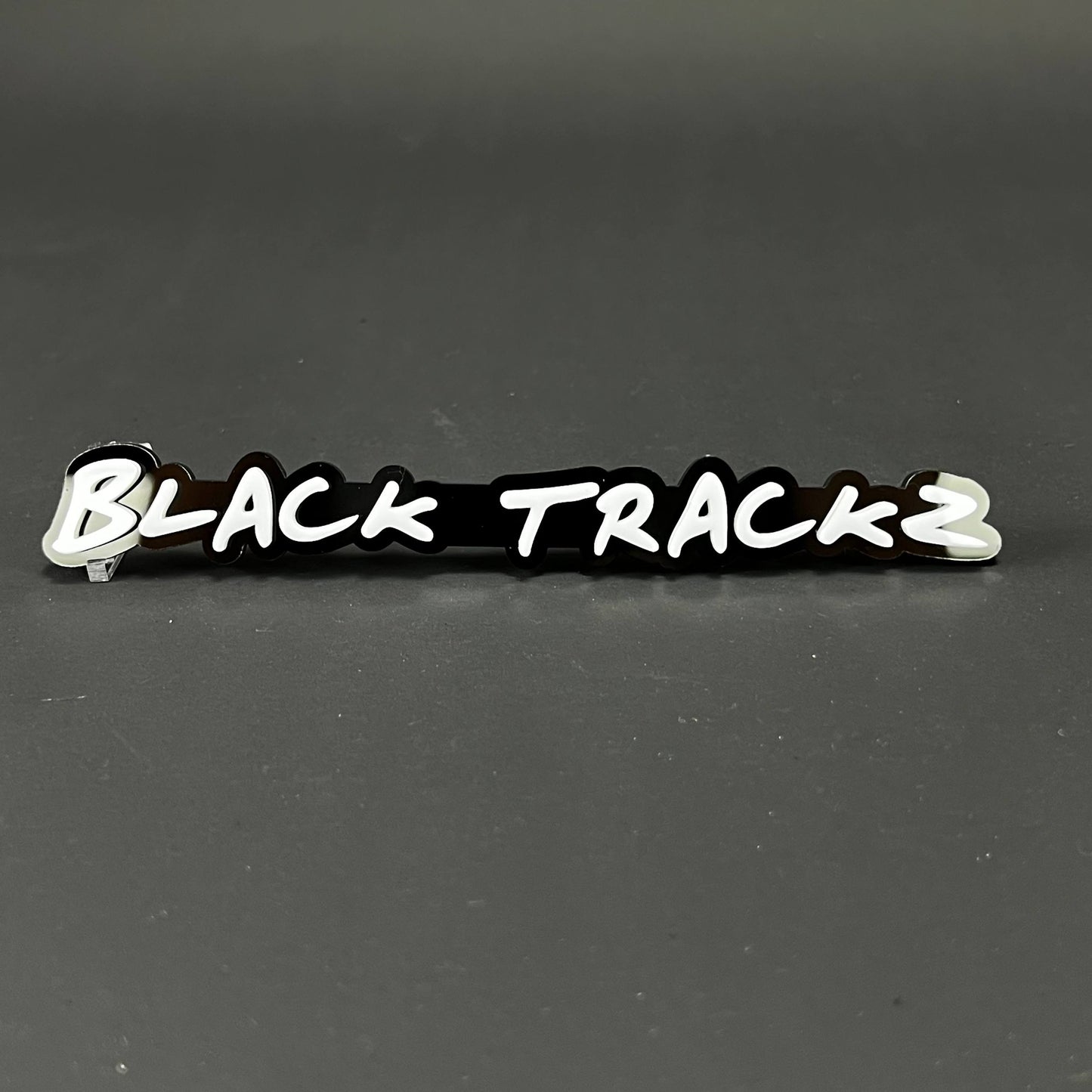 1PC BLACK TRACKZ 3D Acrylic Badge - Car Truck Emblem Fender Sticker