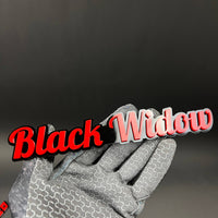 1PC Black Widow 3D Acrylic Badge - Car Truck Emblem Fender Sticker
