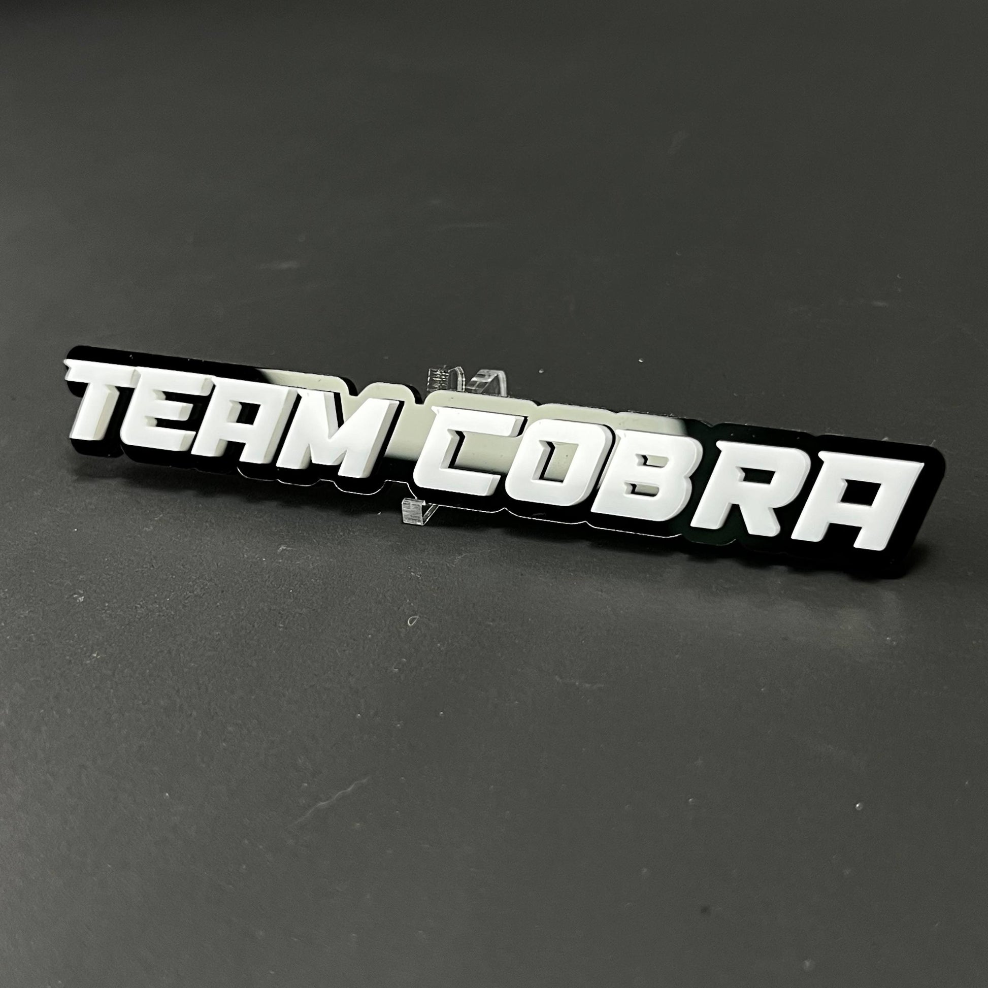 1PC TEAM COBRA 3D Acrylic Badge - Car Truck Emblem Fender Tailgate Trunk Sticker