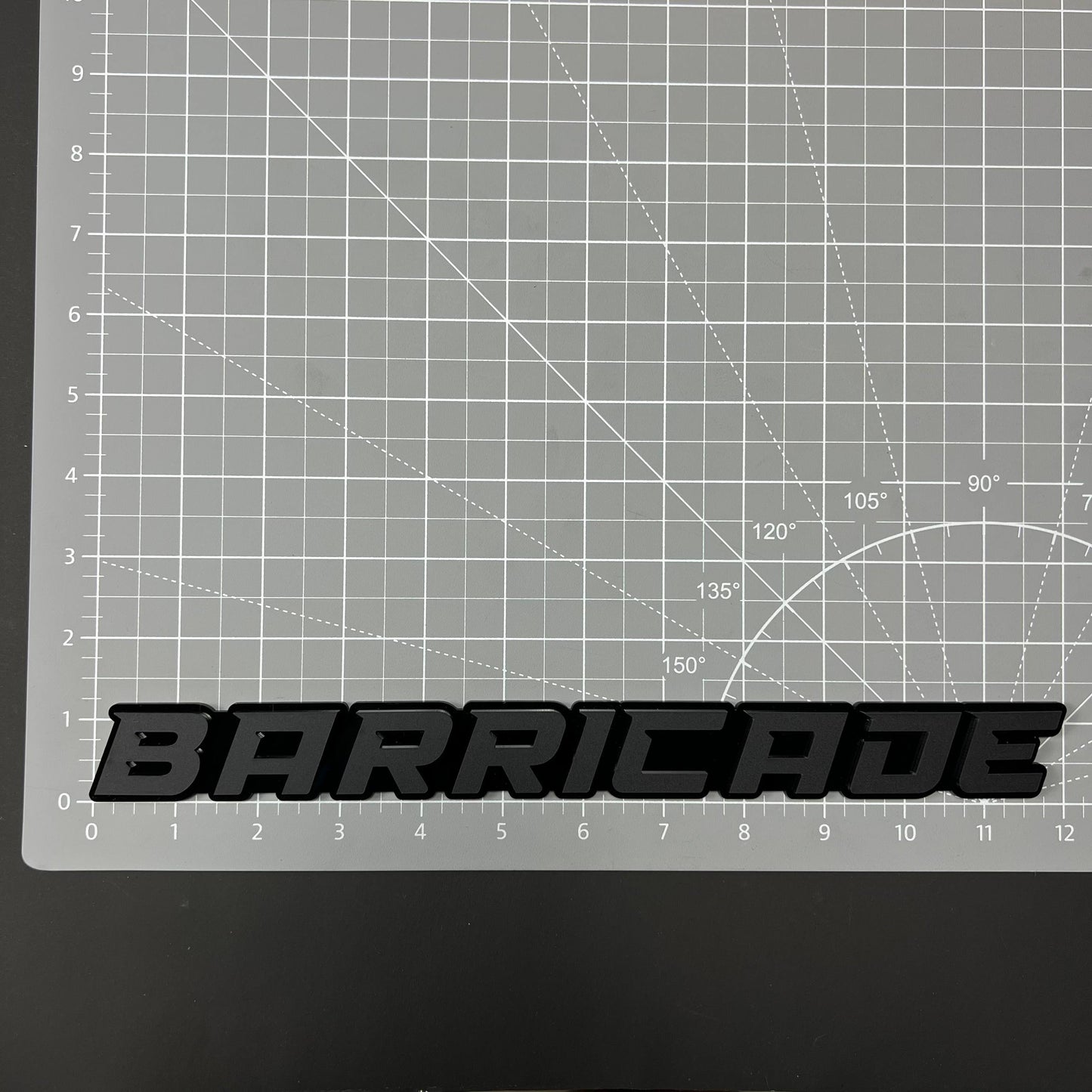 1PC BARRICADE 3D Acrylic Badge - Car Truck Emblem Fender Tailgate Trunk Sticker