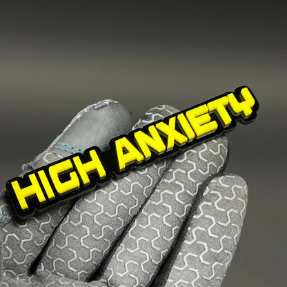 1PC HIGH ANXIETY 3D Acrylic Badge - Car Truck Emblem Fender Sticker