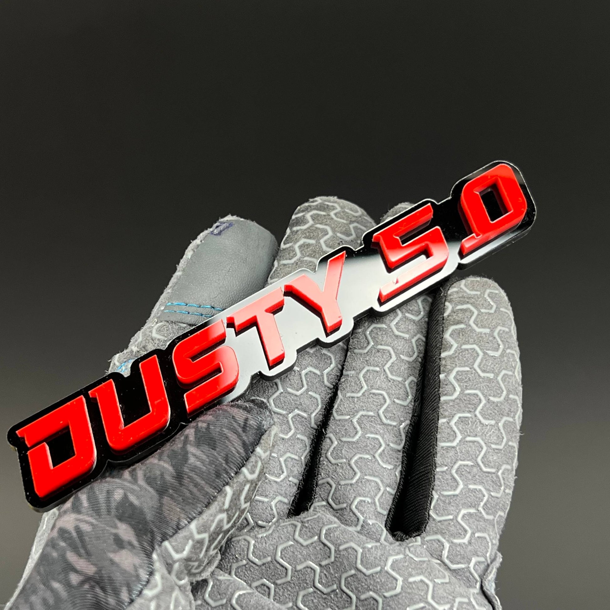 1PC DUSTY 5.0 3D Acrylic Badge - Car Truck Emblem Fender Tailgate Trunk Sticker