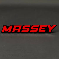 1PC MASSEY 3D Acrylic Badge - Car Truck Emblem Fender Tailgate Trunk Sticker