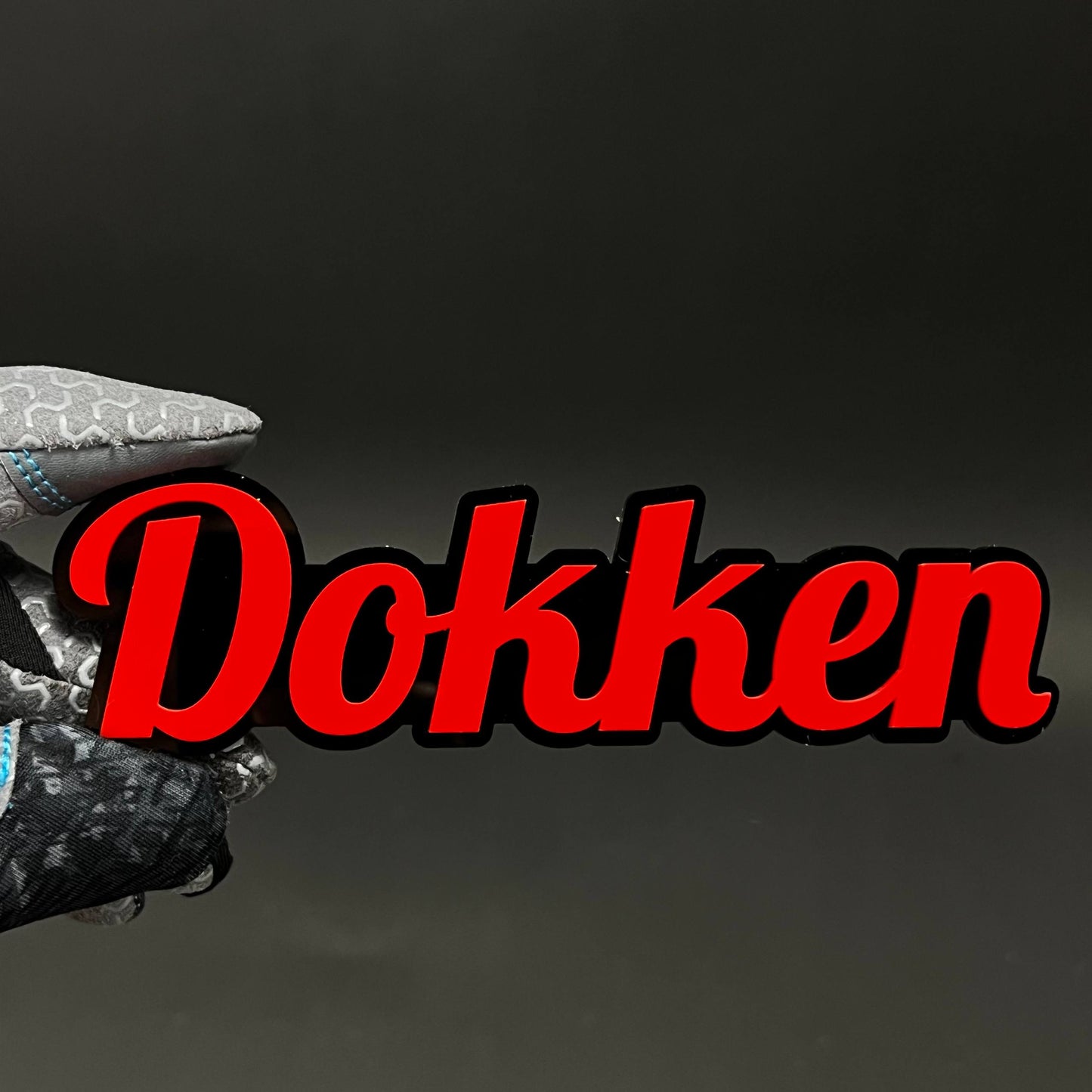 1PC Dokken 3D Acrylic Badge - Car Truck Emblem Fender Tailgate Trunk Sticker