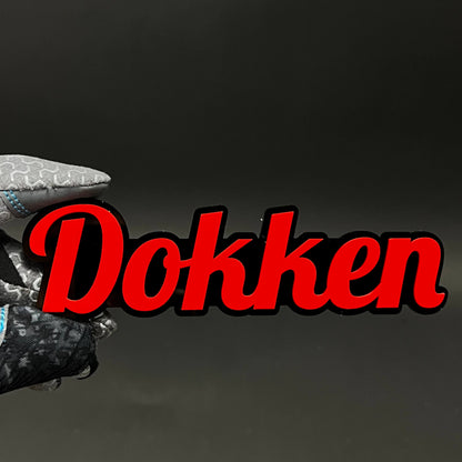 1PC Dokken 3D Acrylic Badge - Car Truck Emblem Fender Tailgate Trunk Sticker