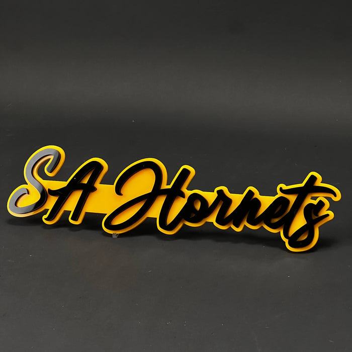 1PC SA Hornets 3D Acrylic Badge - Car Truck Emblem Fender Tailgate Trunk Sticker