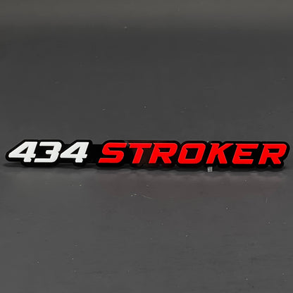 1PC 434 STROKER 3D Acrylic Badge - Car Truck Emblem Fender Sticker