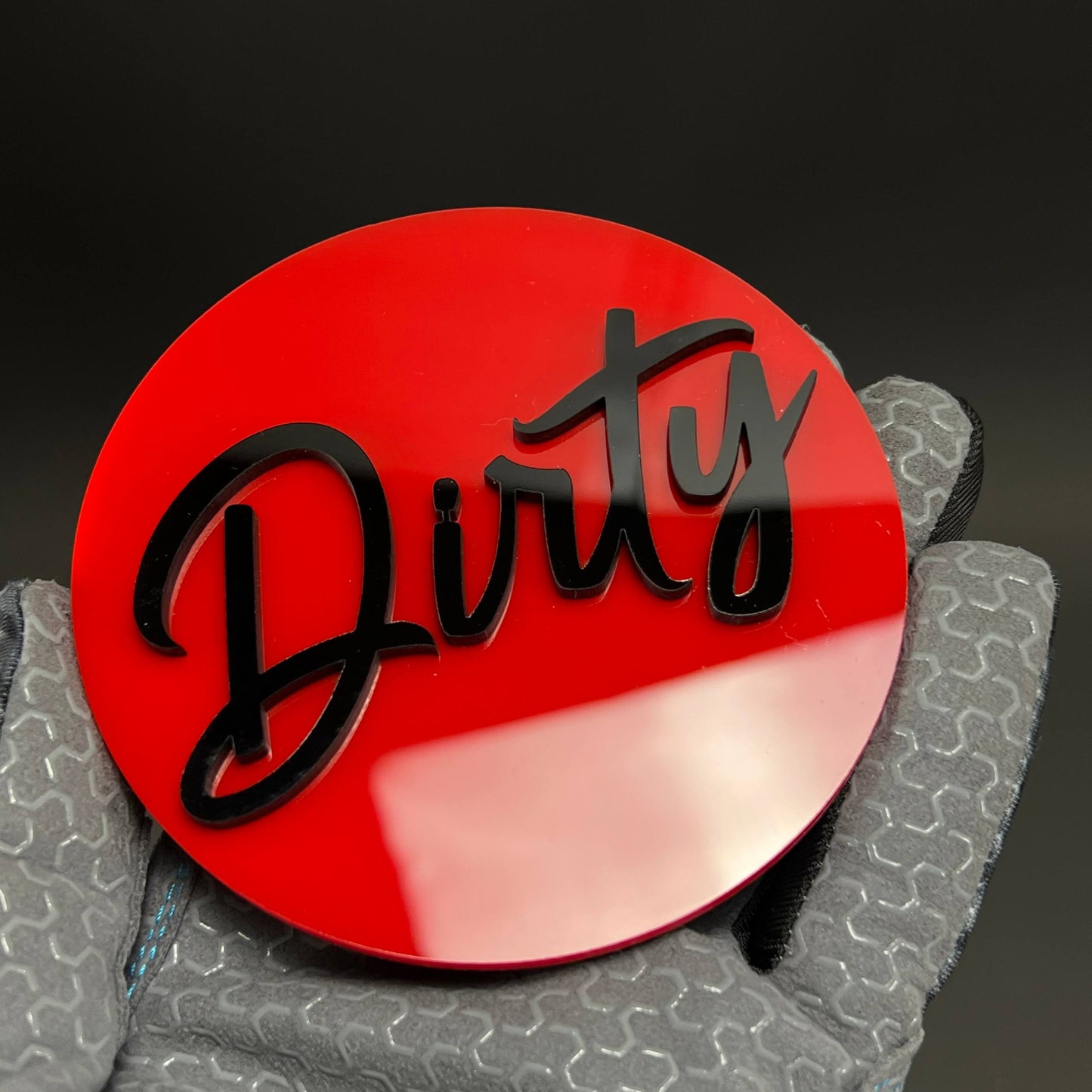 1PC Dirty 3D Acrylic Badge - Car Truck Emblem Fender Tailgate Trunk Sticker