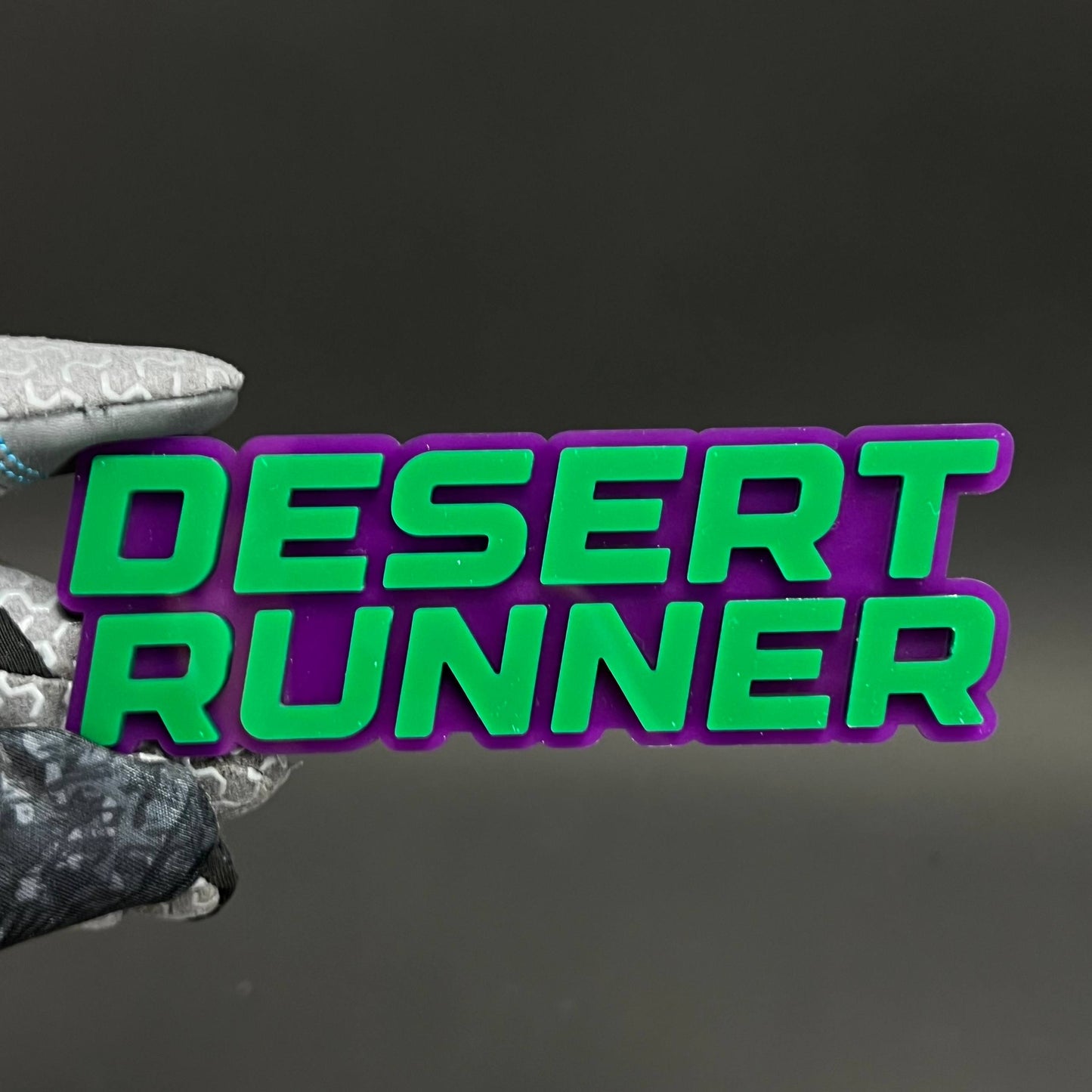 1PC DESERT RUNNER 3D Acrylic Badge - Car Truck Emblem Fender Sticker