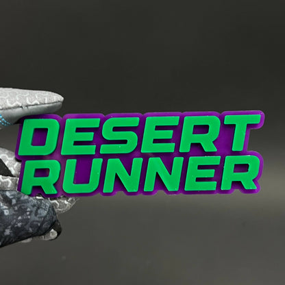 1PC DESERT RUNNER 3D Acrylic Badge - Car Truck Emblem Fender Sticker
