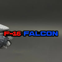 1PC F-16 FALCON 3D Acrylic Badge - Car Truck Emblem Fender Sticker