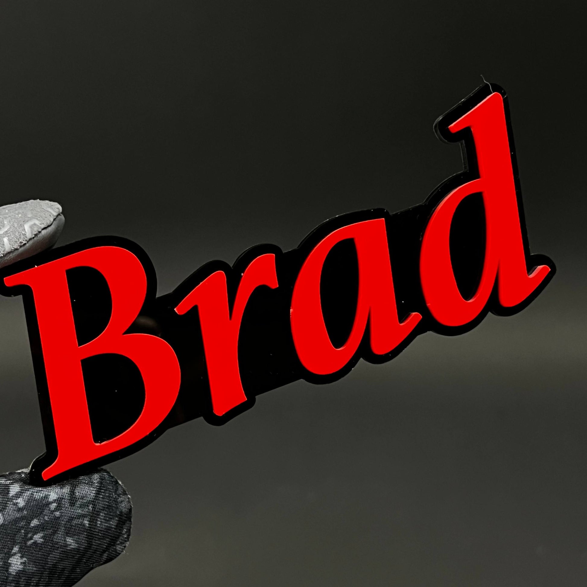 1PC Brad 3D Acrylic Badge - Car Truck Emblem Fender Tailgate Trunk Sticker
