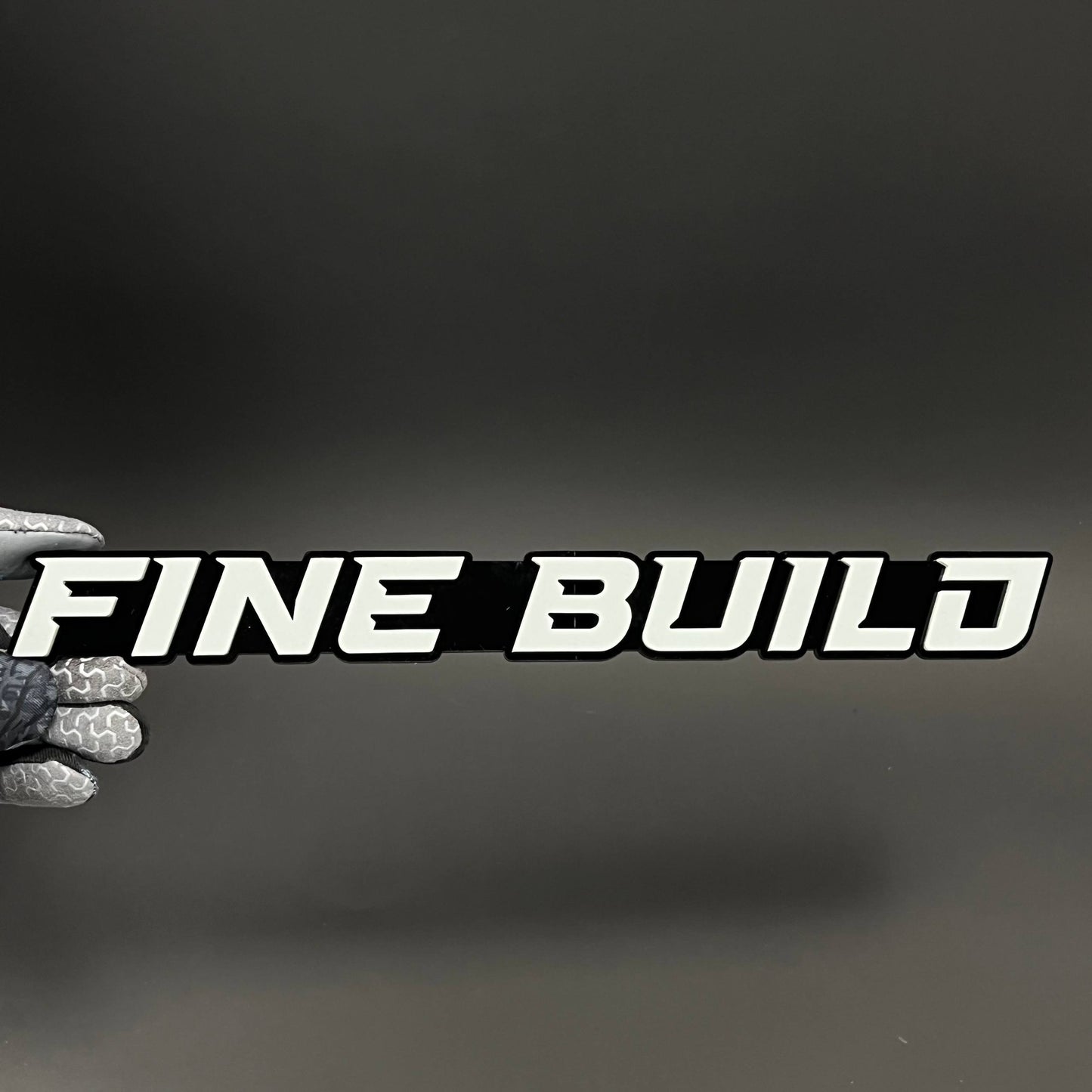 1PC FINE BUILD 3D Acrylic Badge - Car Truck Emblem Fender Tailgate Trunk Sticker