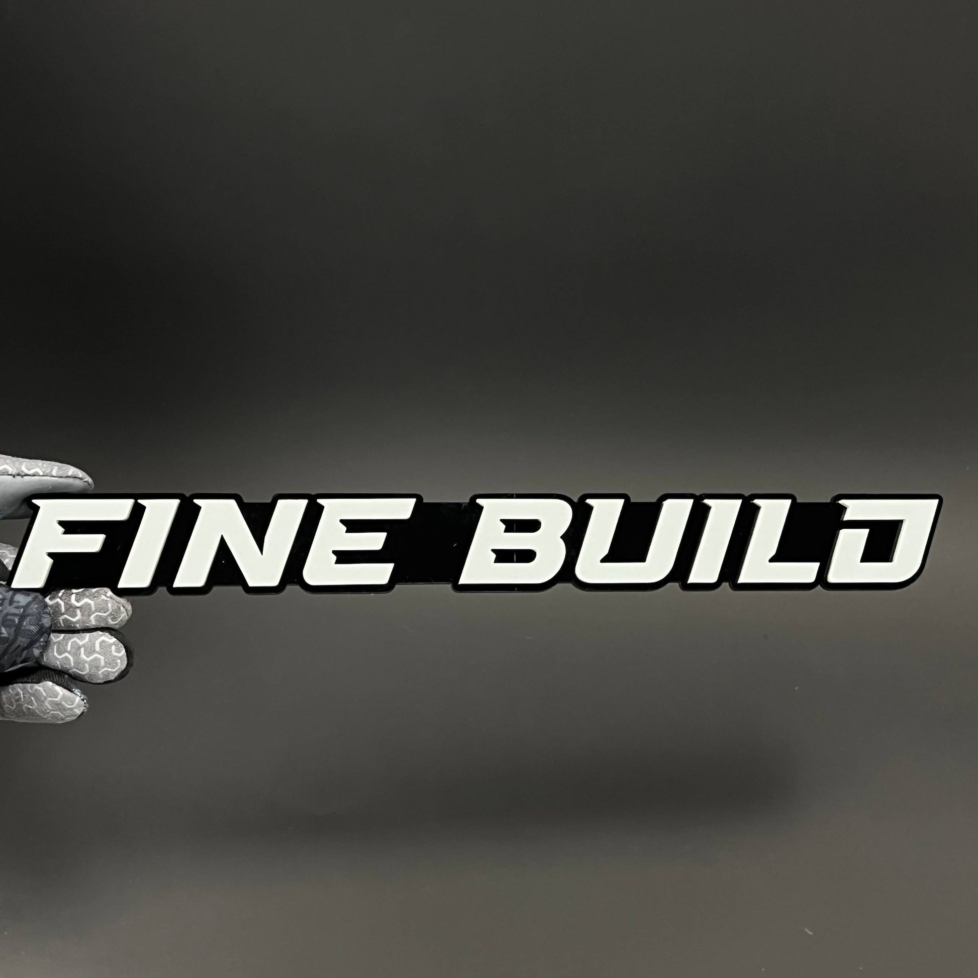 1PC FINE BUILD 3D Acrylic Badge - Car Truck Emblem Fender Tailgate Trunk Sticker
