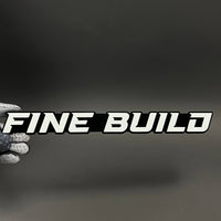 1PC FINE BUILD 3D Acrylic Badge - Car Truck Emblem Fender Tailgate Trunk Sticker