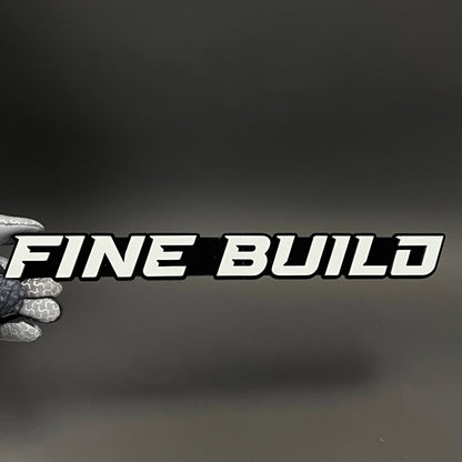 1PC FINE BUILD 3D Acrylic Badge - Car Truck Emblem Fender Tailgate Trunk Sticker