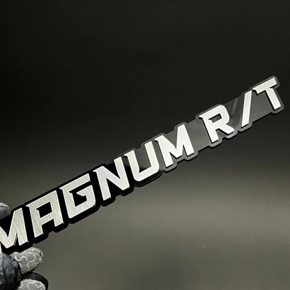 1PC MAGNUM R/T 3D Acrylic Badge - Car Truck Emblem Fender Tailgate Trunk Sticker