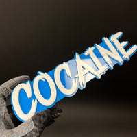 1PC COCAINE 3D Acrylic Badge - Car Truck Emblem Fender Tailgate Trunk Sticker
