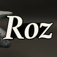 1PC Roz 3D Acrylic Badge - Car Truck Emblem Fender Tailgate Trunk Sticker