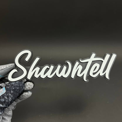 1PC Shawntell 3D Acrylic Badge - Car Truck Emblem Fender Tailgate Trunk Sticker