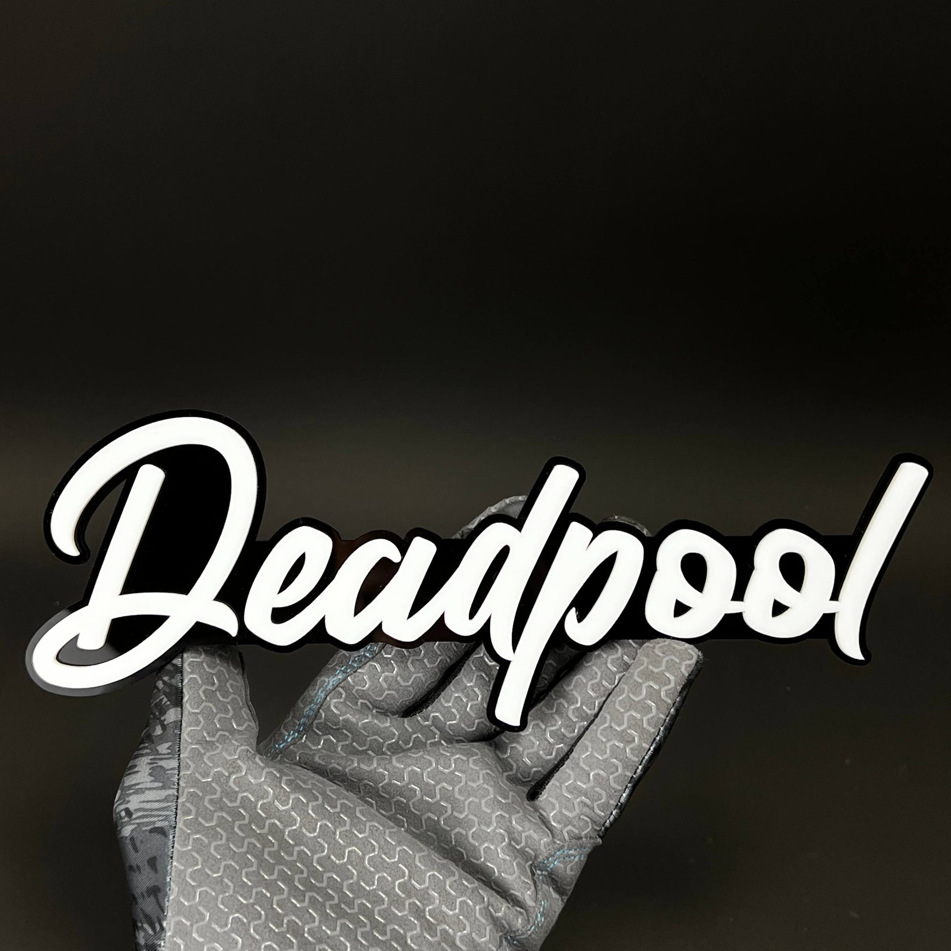1PC Deadpool 3D Acrylic Badge - Car Truck Emblem Fender Tailgate Trunk Sticker