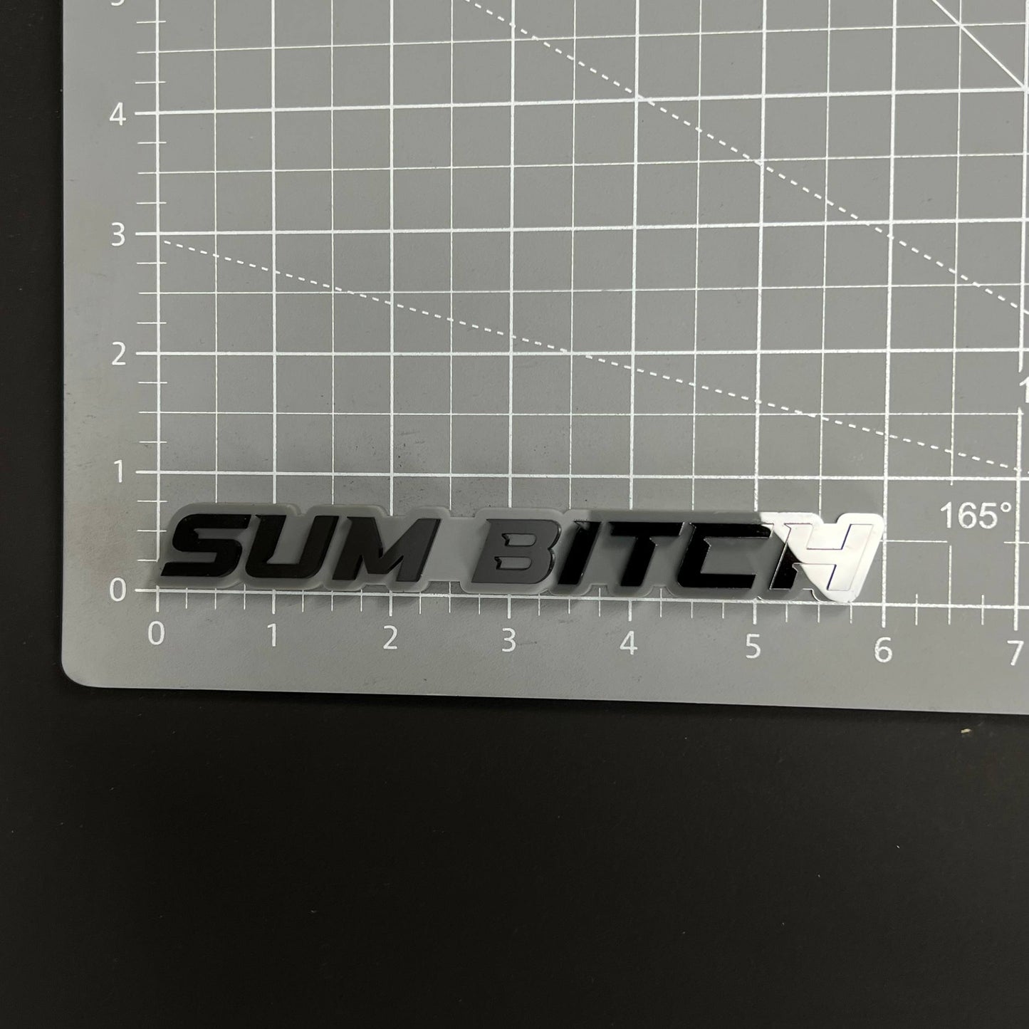 1PC SUM BITCH 3D Acrylic Badge - Car Truck Emblem Fender Tailgate Trunk Sticker