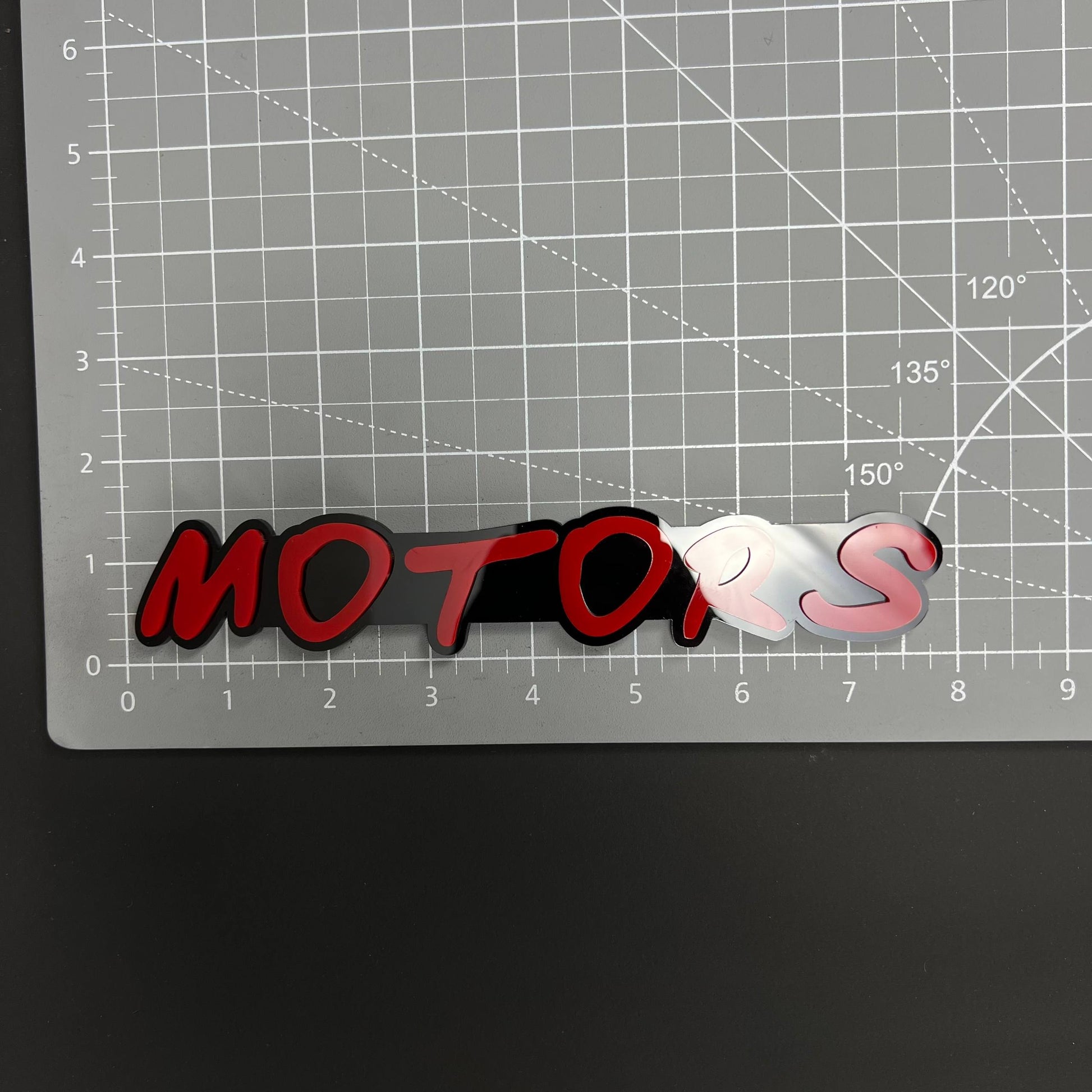 1PC MOTORS 3D Acrylic Badge - Car Truck Emblem Fender Tailgate Trunk Sticker