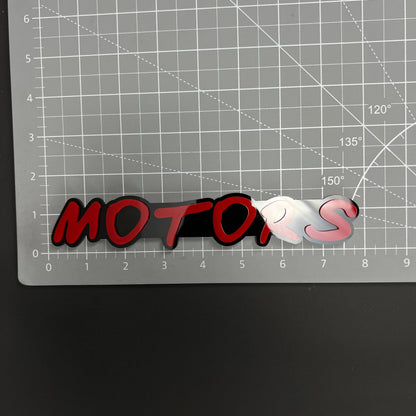 1PC MOTORS 3D Acrylic Badge - Car Truck Emblem Fender Tailgate Trunk Sticker