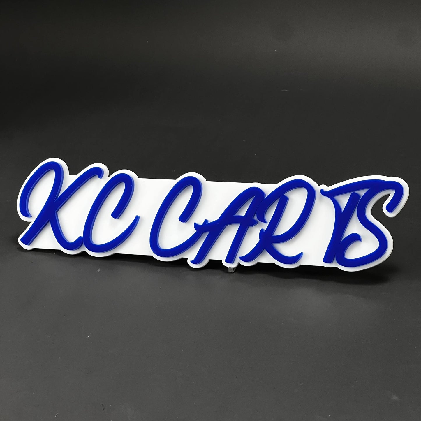1PC KC CARTS 3D Acrylic Badge - Car Truck Emblem Fender Tailgate Trunk Sticker