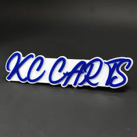 1PC KC CARTS 3D Acrylic Badge - Car Truck Emblem Fender Tailgate Trunk Sticker