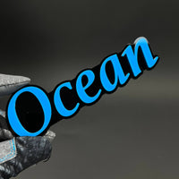 1PC Ocean 3D Acrylic Badge - Car Truck Emblem Fender Tailgate Trunk Sticker