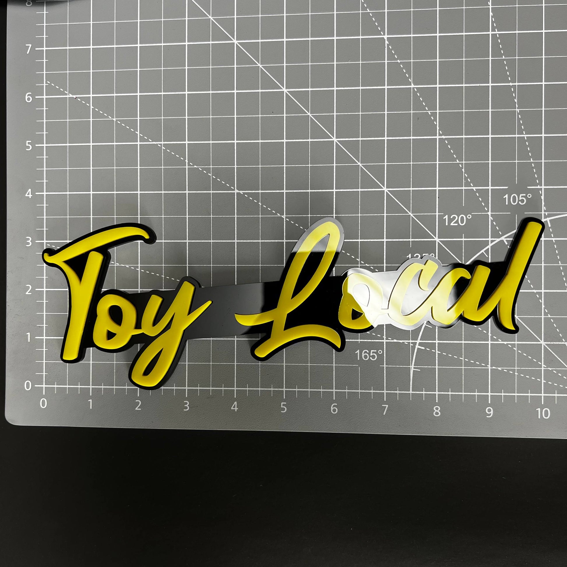 1PC Toy Local 3D Acrylic Badge - Car Truck Emblem Fender Tailgate Trunk Sticker