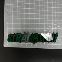 1PC STRAMBIHH! 3D Acrylic Badge - Car Truck Emblem Fender Tailgate Trunk Sticker