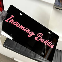 1PC Incoming Baddie 3D Acrylic Badge - Car Truck Emblem Fender Sticker