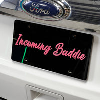 1PC Incoming Baddie 3D Acrylic Badge - Car Truck Emblem Fender Sticker