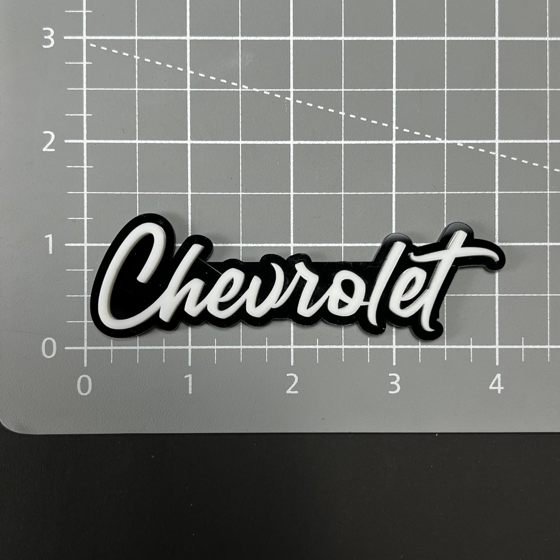 1PC Chevrolet 3D Acrylic Badge - Car Truck Emblem Fender Tailgate Trunk Sticker