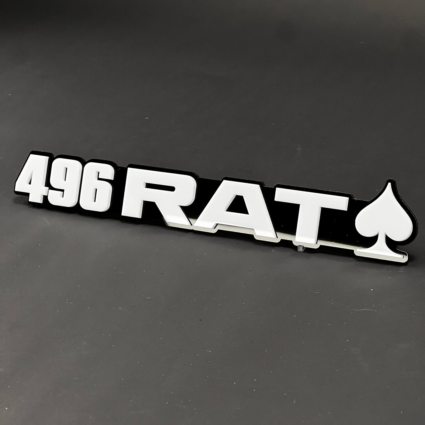 1PC 496 RAT 3D Acrylic Badge - Car Truck Emblem Fender Tailgate Trunk Sticker