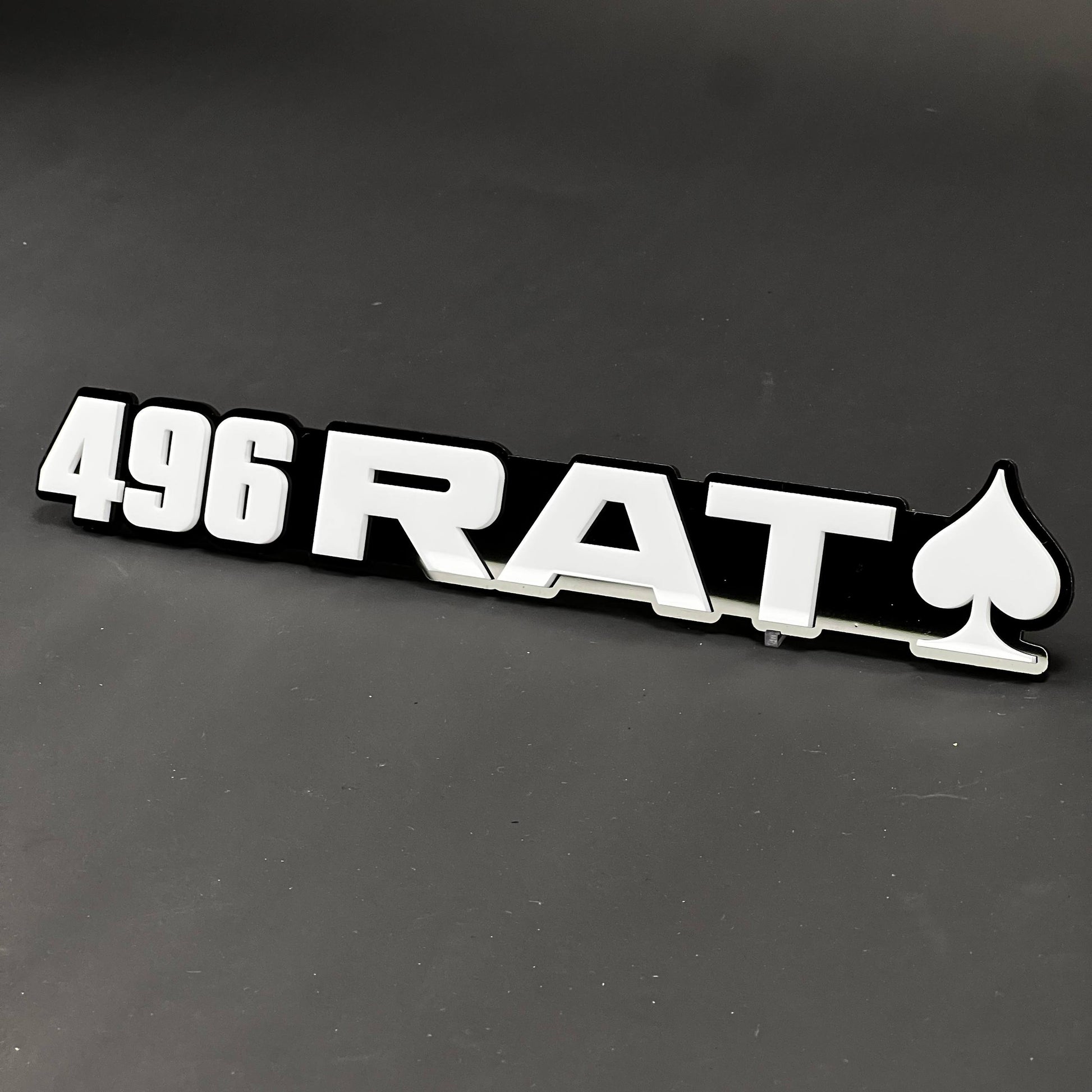 1PC 496 RAT 3D Acrylic Badge - Car Truck Emblem Fender Tailgate Trunk Sticker