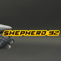 1PC SHEPHERD 92 3D Acrylic Badge - Car Truck Emblem Fender Sticker