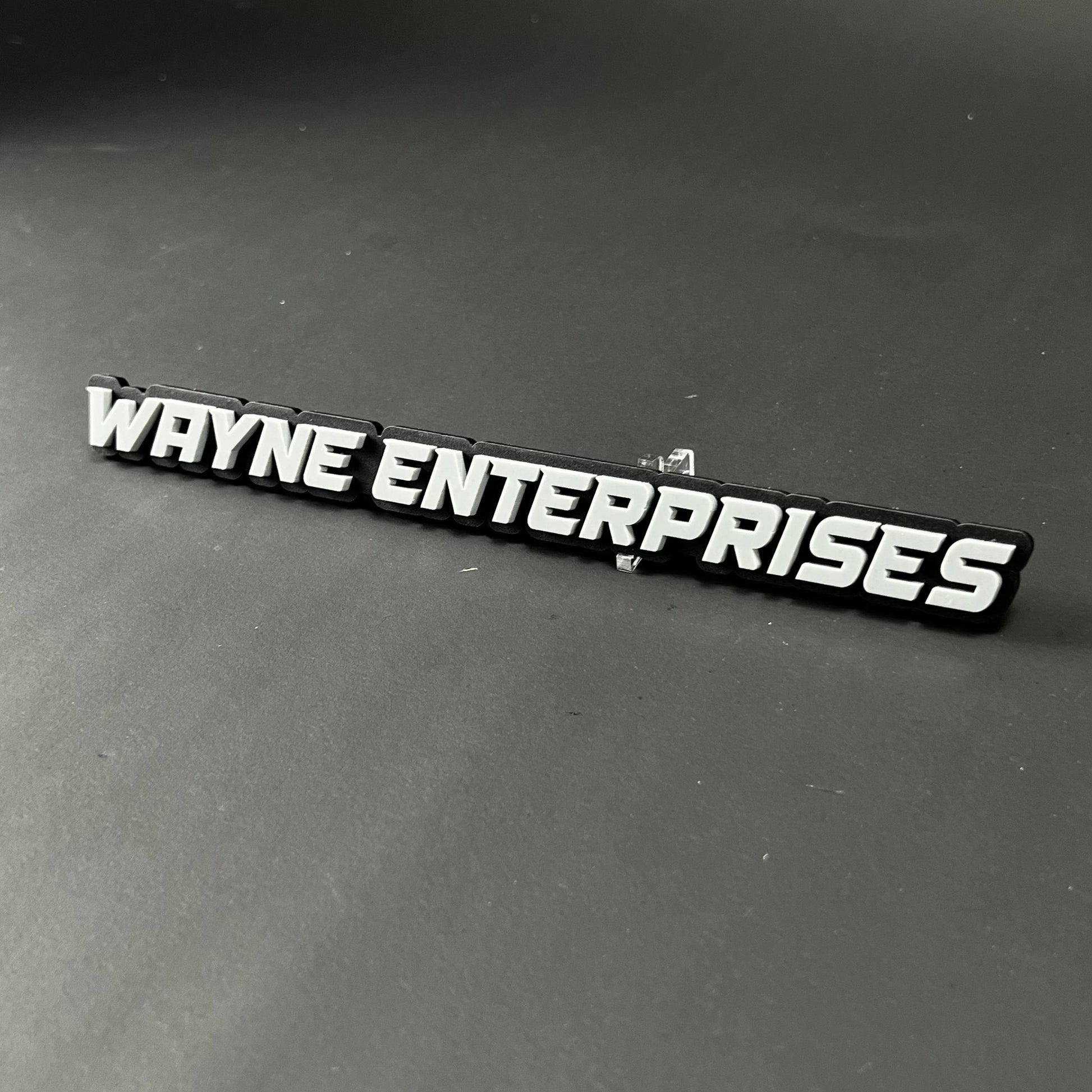1PC WAYNE ENTERPRISES 3D Acrylic Badge - Car Truck Emblem Fender Sticker