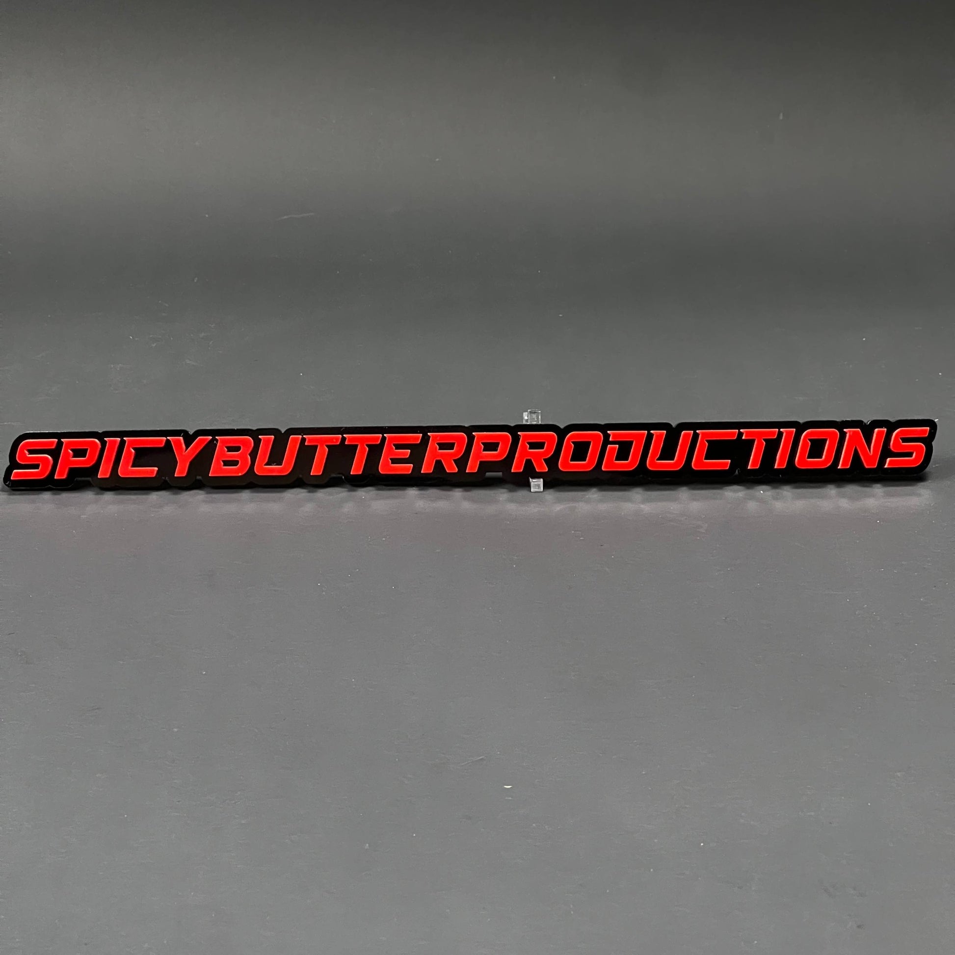 1PC SPICYBUTTERPRODUCTIONS 3D Acrylic Badge - Car Truck Emblem Fender Sticker