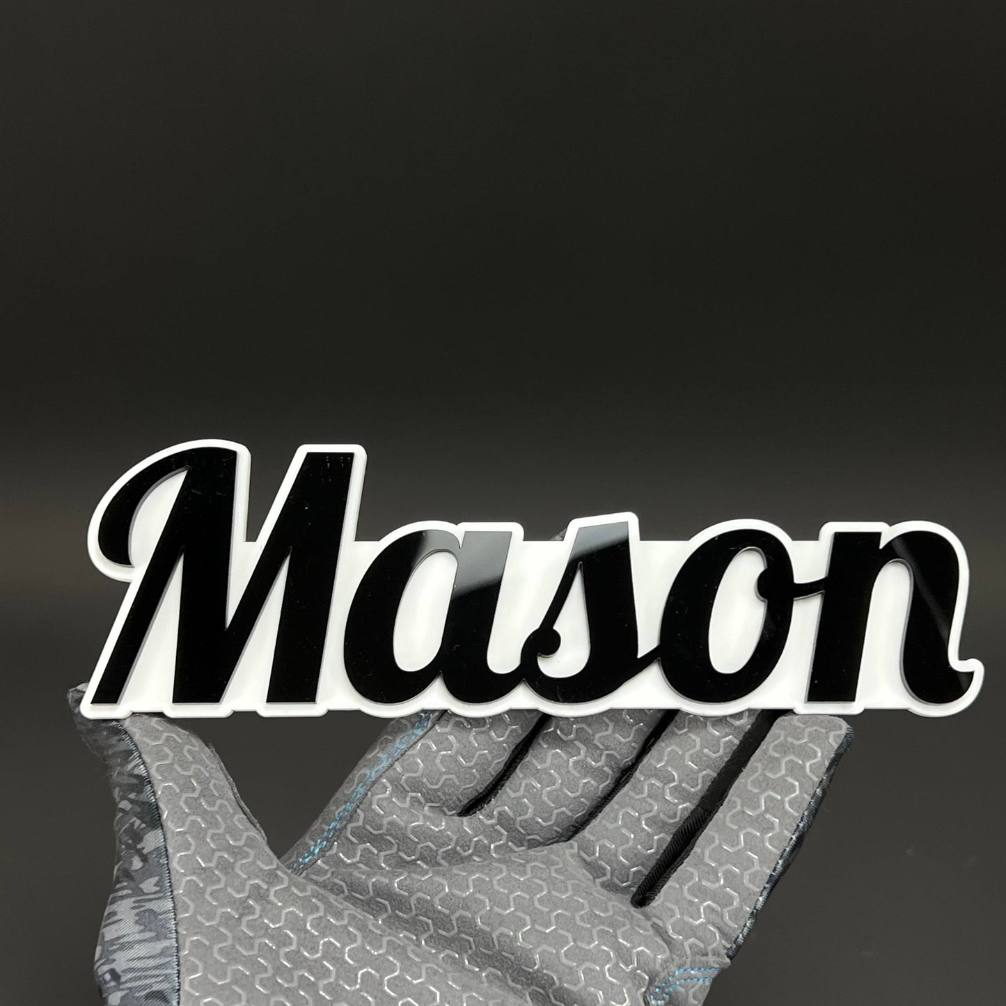 1PC Mason 3D Acrylic Badge - Car Truck Emblem Fender Tailgate Trunk Sticker