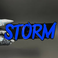 1PC STORM 3D Acrylic Badge - Car Truck Emblem Fender Tailgate Trunk Sticker