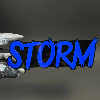 1PC STORM 3D Acrylic Badge - Car Truck Emblem Fender Tailgate Trunk Sticker