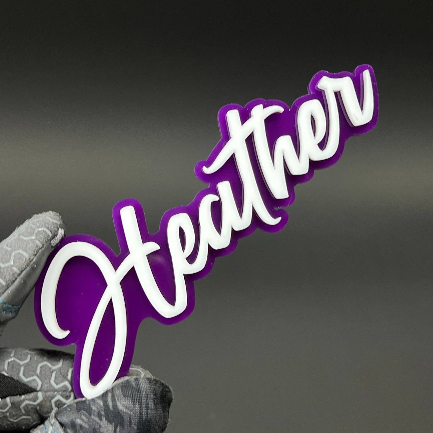 1PC Heather 3D Acrylic Badge - Car Truck Emblem Fender Tailgate Trunk Sticker