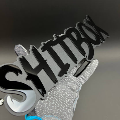 1PC SHITBOX 3D Acrylic Badge - Car Truck Emblem Fender Tailgate Trunk Sticker