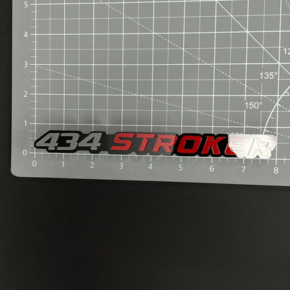 1PC 434 STROKER 3D Acrylic Badge - Car Truck Emblem Fender Sticker
