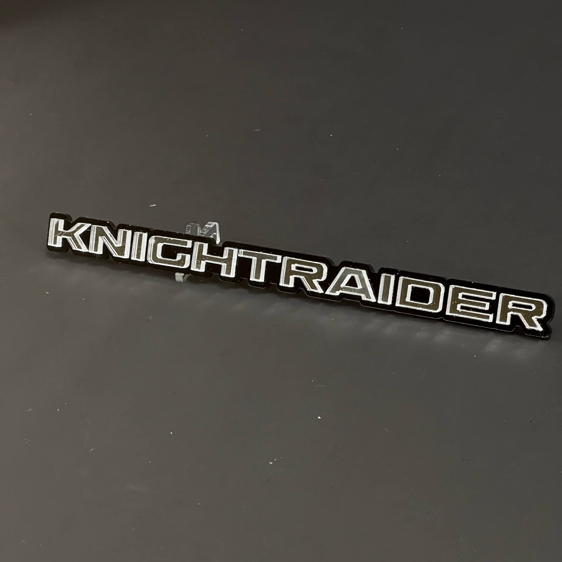 1PC KNIGHTRAIDER 3D Acrylic Badge - Car Truck Emblem Fender Sticker